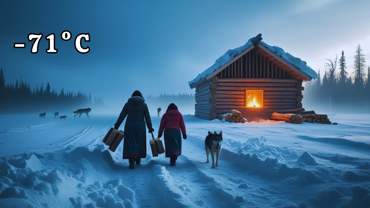 Mother & Child vs –71°C: Building a Wooden Cabin to Survive –71°C in Yakutia | Mother’s Fire
