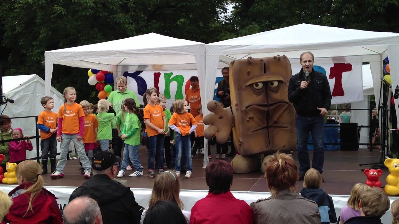 Chemnitz Kinderfest Küchwald mit Bernd das Brot - Auftritt KITA Rappelkiste