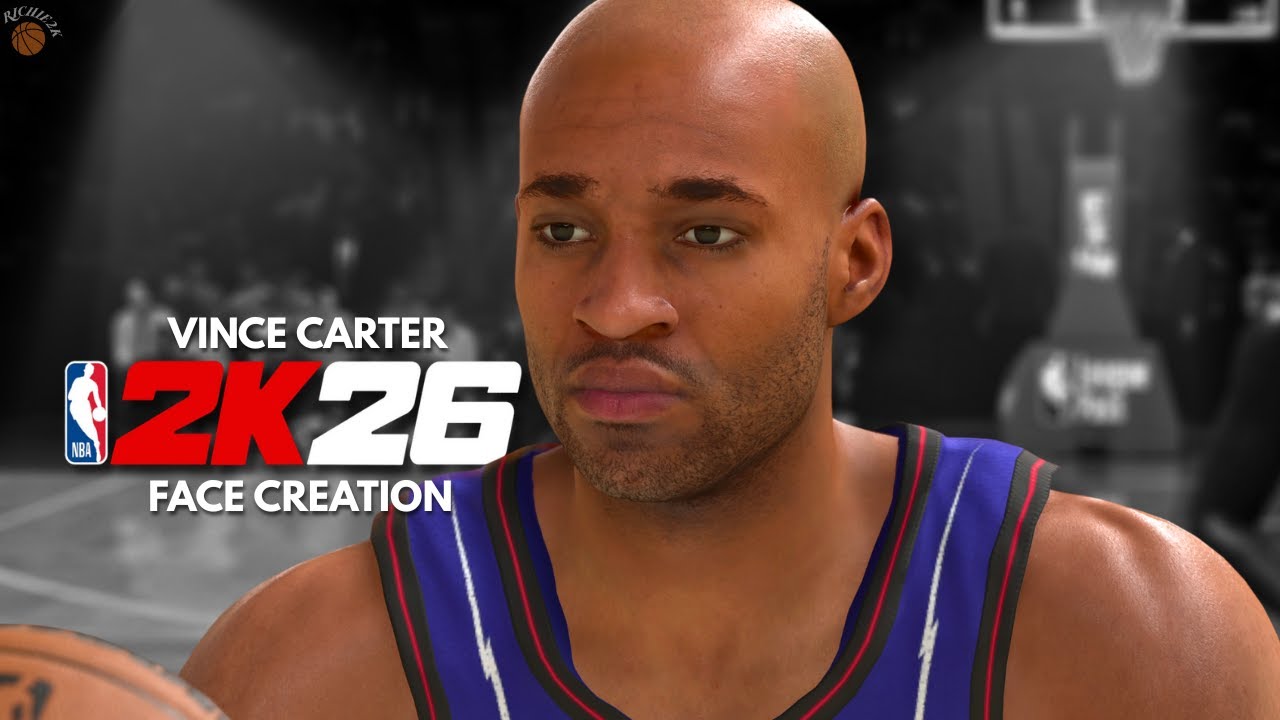 Vince Carter Face Creation NBA 2K26