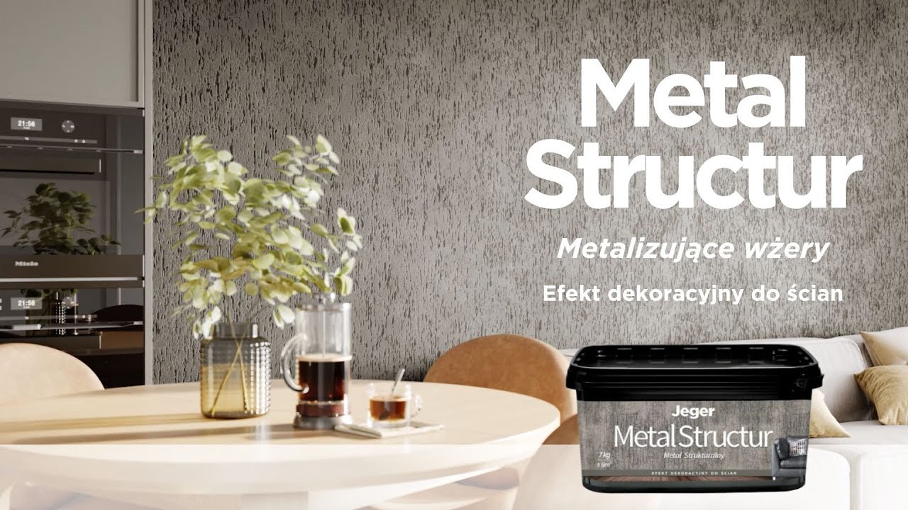 🆕 Metalizująca ściana z wżerami - efekt dekoracyjny Jeger Metal Structur - Film instruktażowy