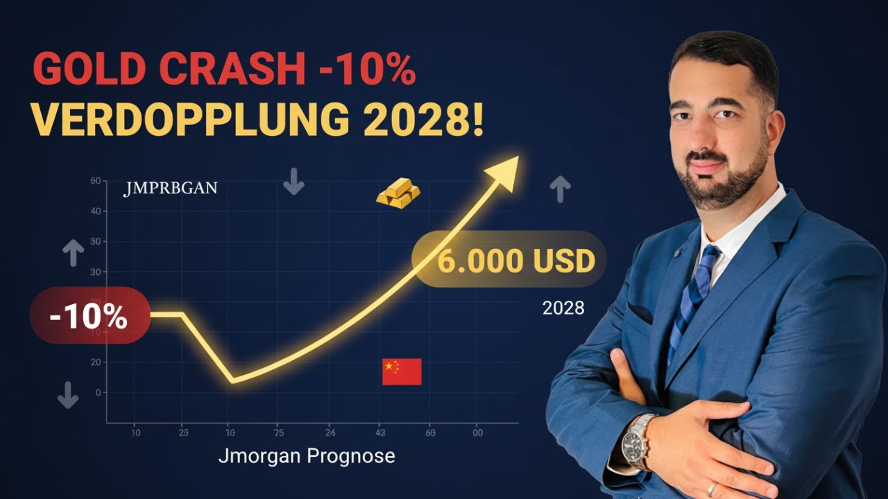 Goldpreis crasht -10% ? Warum JPMorgan jetzt Verdopplung bis 2028 sieht!