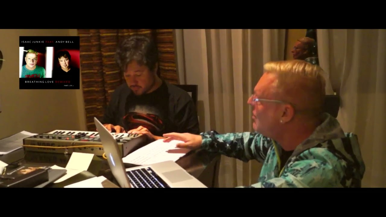 Isaac Junkie with Andy Bell in a rehearsal   2 September 2 2013 1100pm