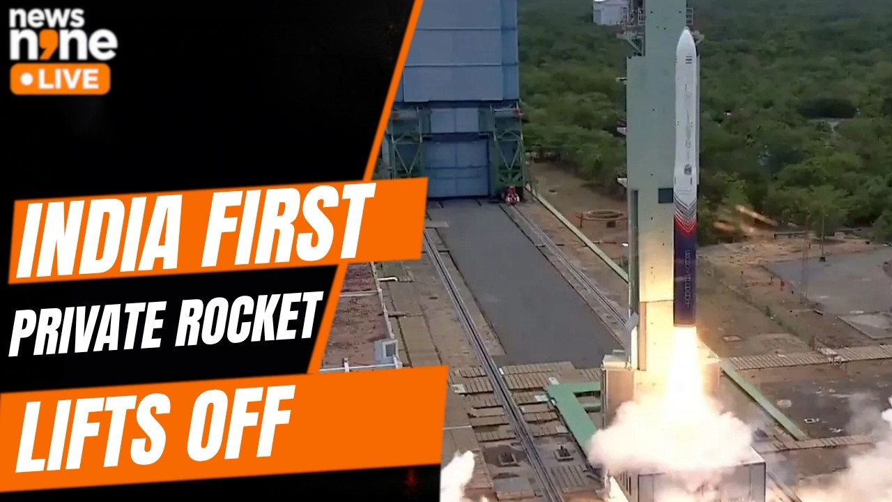 India&rsquo;s First Private Orbital Rocket Vikram-1 Takes Flight; New Space Era Begins | News9