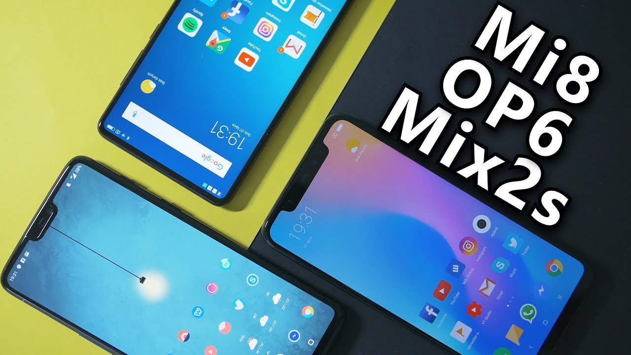 Mi8🤛OP6🤜Mix2s ▕ starcie budżetowych flagowców