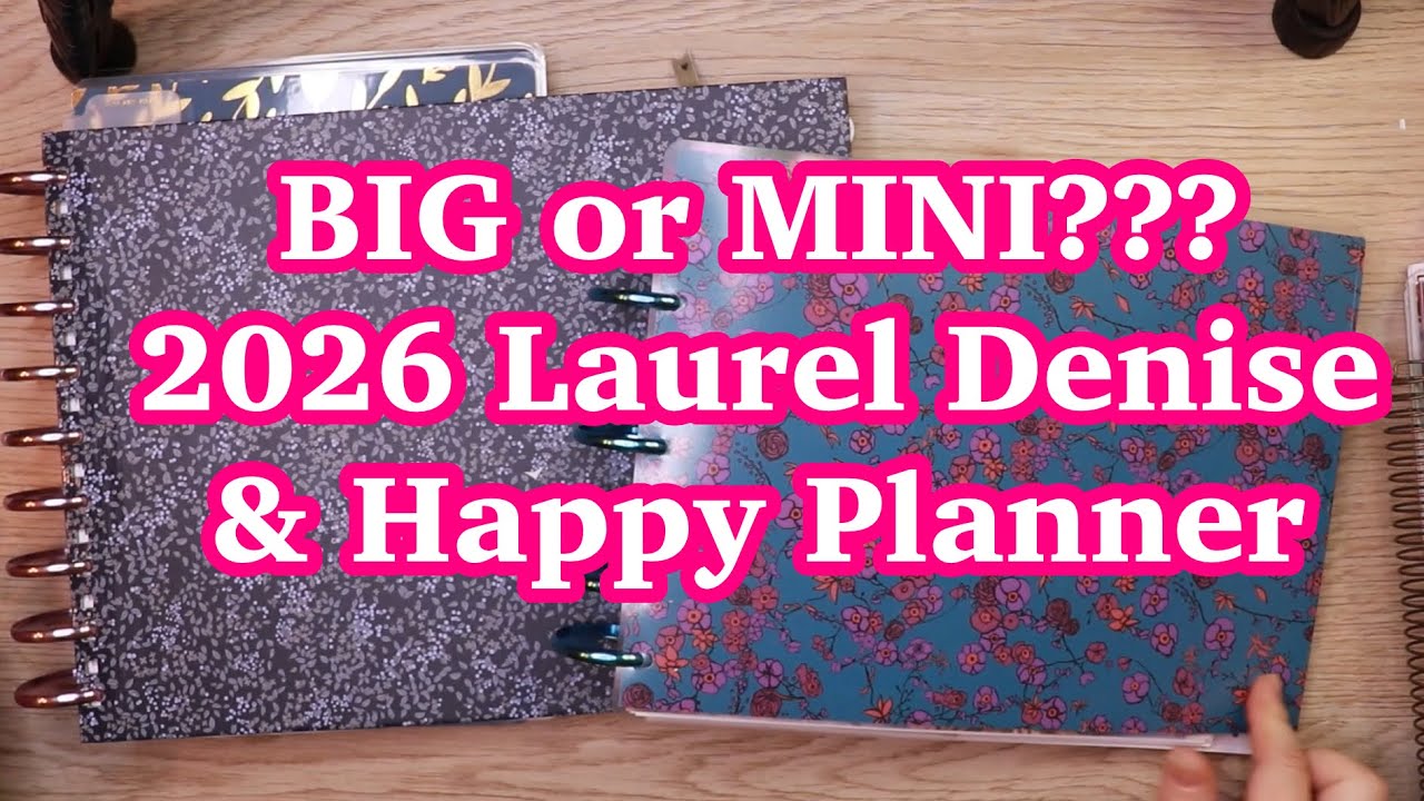 BIG or MINI Planner Setup...This is NOT Easy!! 2026 Planner Lineup Stack Laurel Denise Planner