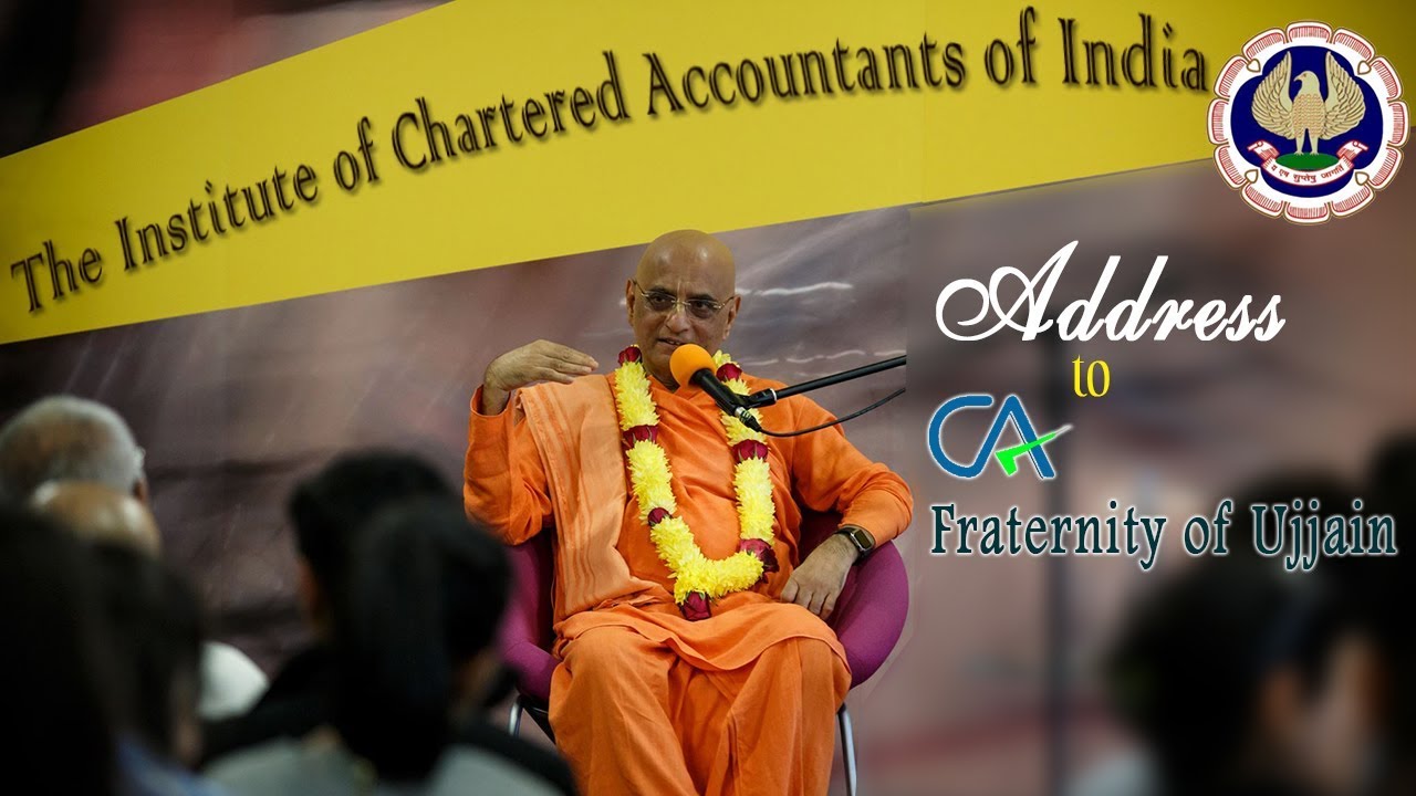 Address to CA Fraternity of Ujjain (#ICAI) -The Ultimate Goal of Life | 3 July 2019| ISKCON Ujjain