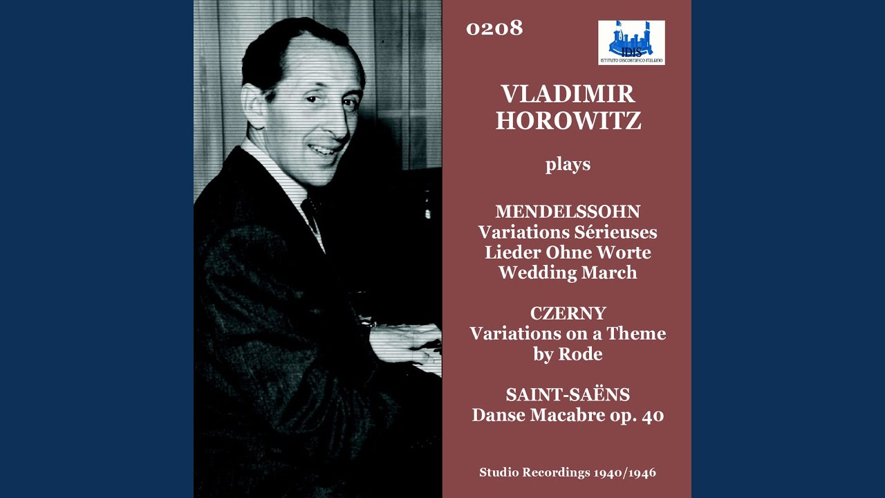 Lied ohne Worte in D major op. 85 no. 4 (Studio Recording)