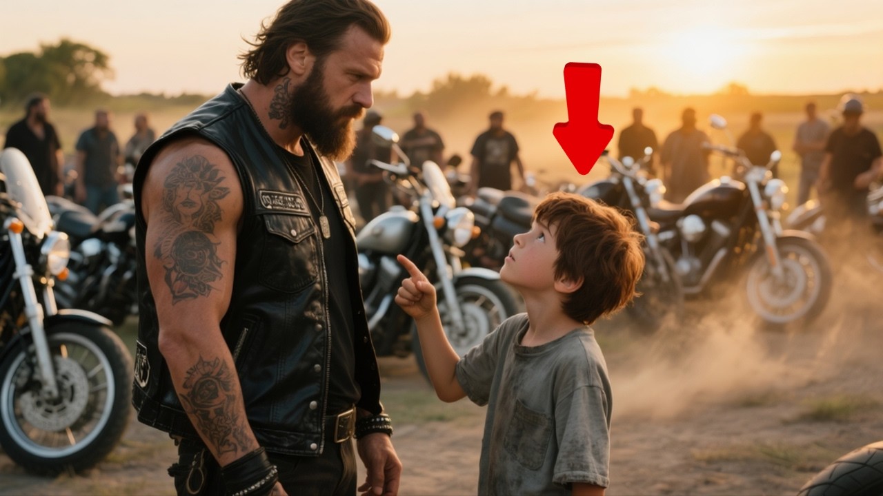 The Kid Whispered “My Mom Has That Tattoo” — The Biker Suddenly Froze, Hands Shaking