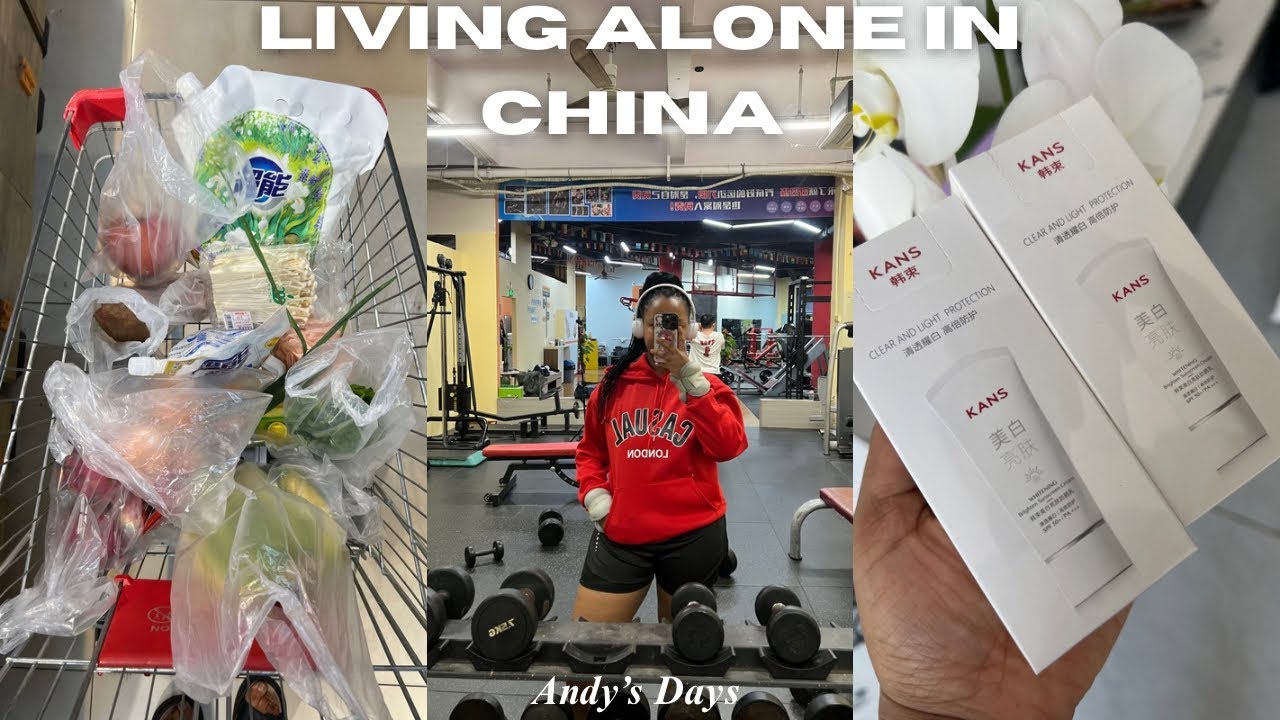 Spend a day with me | shopping, gym , unboxing | living alone in China 🇨🇳 