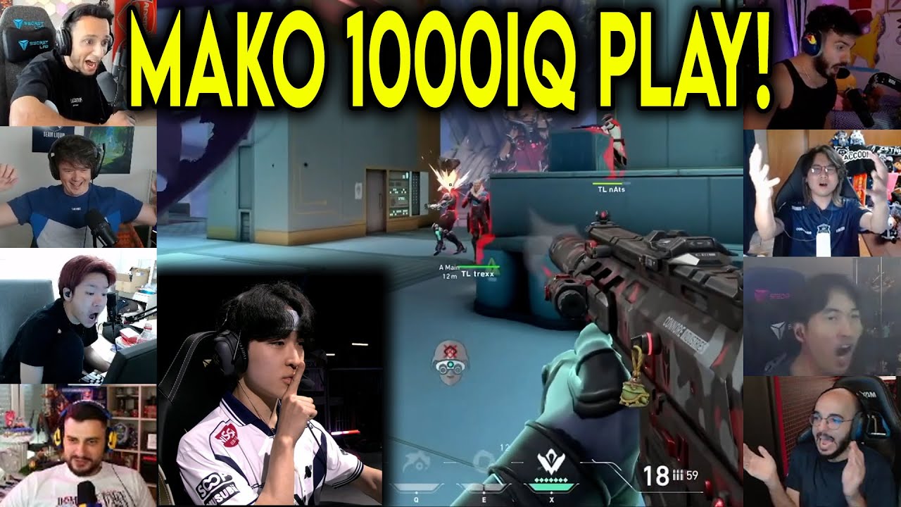 Valorant Streamers Reacts To DRX Mako 1000IQ Play & BeYN 1v2 CLUTCH Against TL In VCT Champions 2025