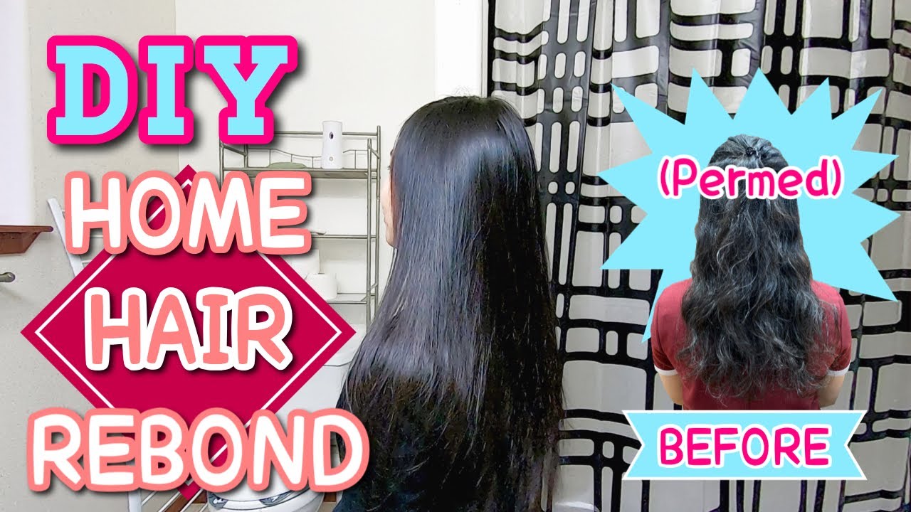 DIY: Hair Rebond at Home Part 2 | From Perm to Straight Hair!
