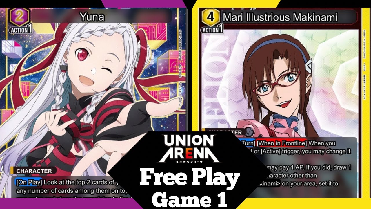 Yellow Evangelion vs Yuna Songs Testing Nationals \ Union Arena / Live Gameplay