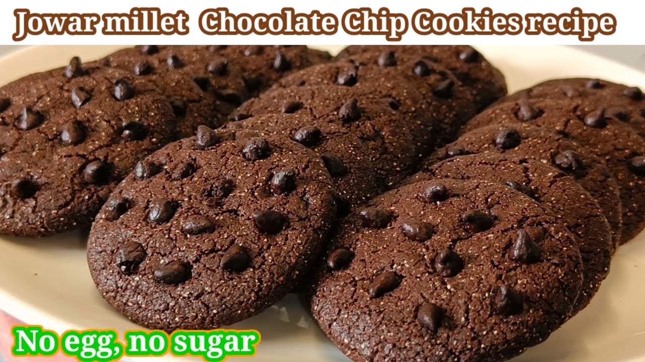 Millet chocolate chip cookies recipe | chocolate cookies 