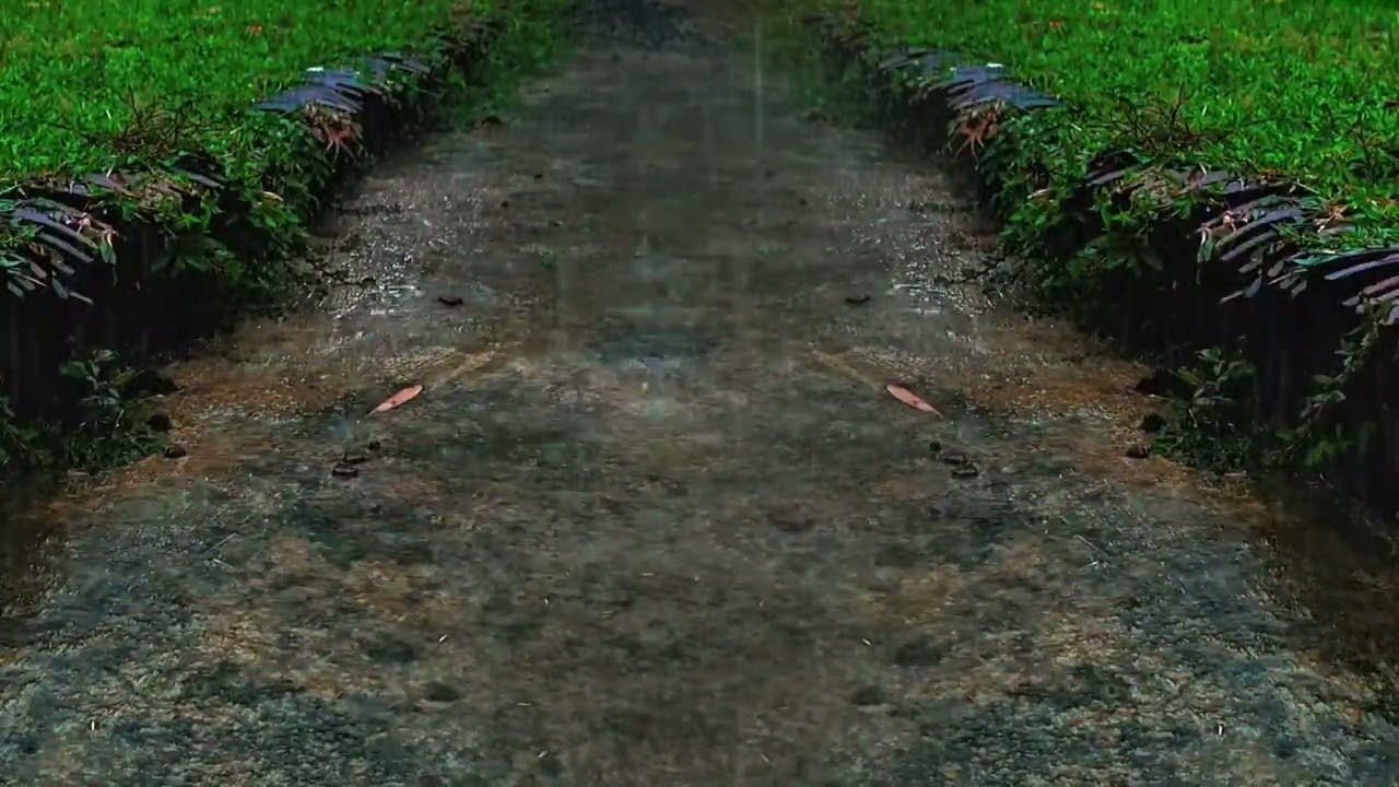 🌧️ Rain Whispering Along a Hidden Garden Path | Deep Sleep ASMR