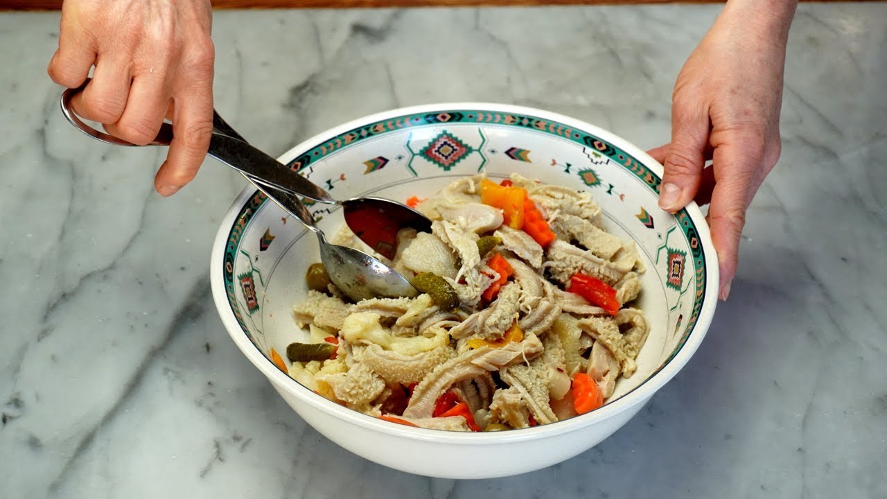 Insalata di Trippa Alla Giardiniera Ricetta Super Gustosa - Tripe Salad Super Tasty Recipe