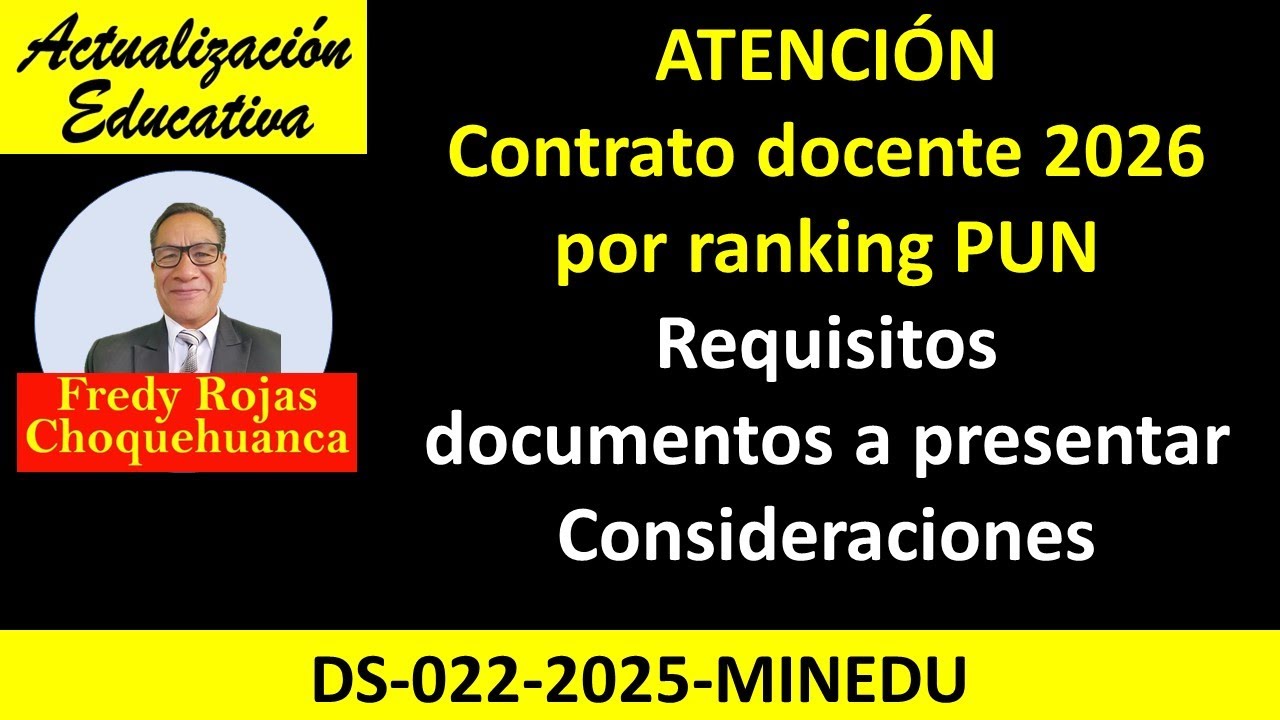 Contrato docente 2026 por PUN