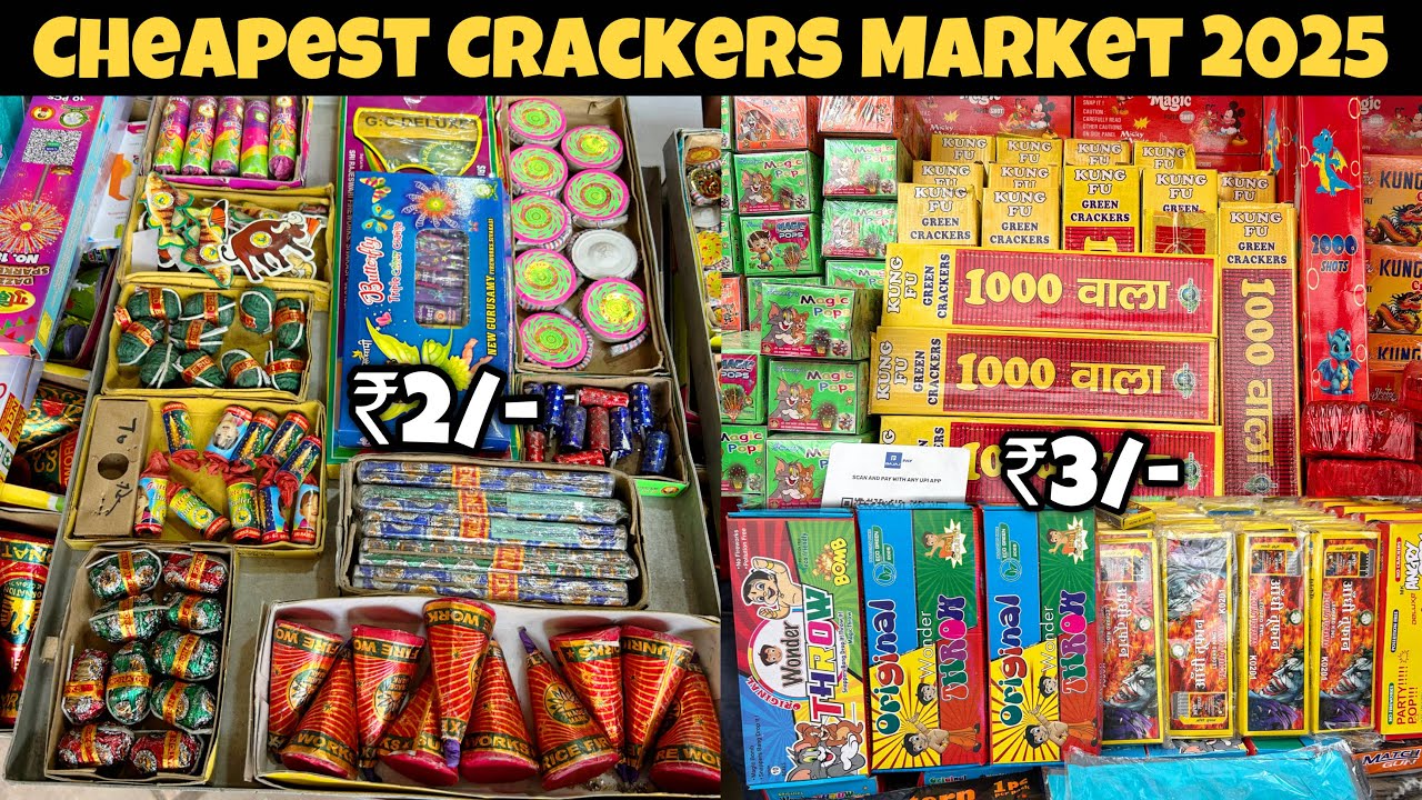 Cheapest Cracker Market 2025 | Green Crackers At 90% Off | All Types Of Crackers At Big Discount