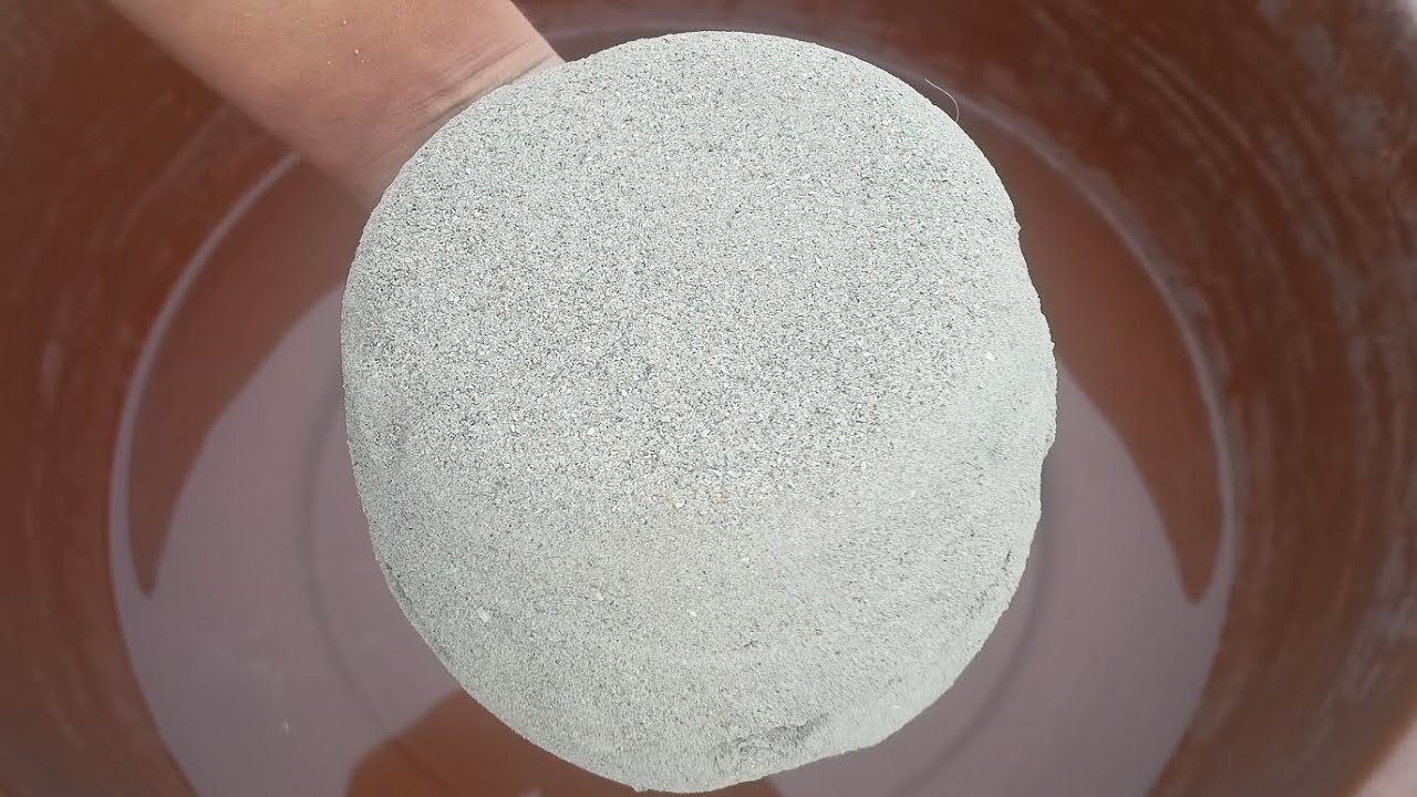 ASMR Very Soft Dusty 😍✨ Sand Cement 😻 Shapes dippingCrumble on Lots Of Water 🌊💦🌀🌀🌀💦🌀