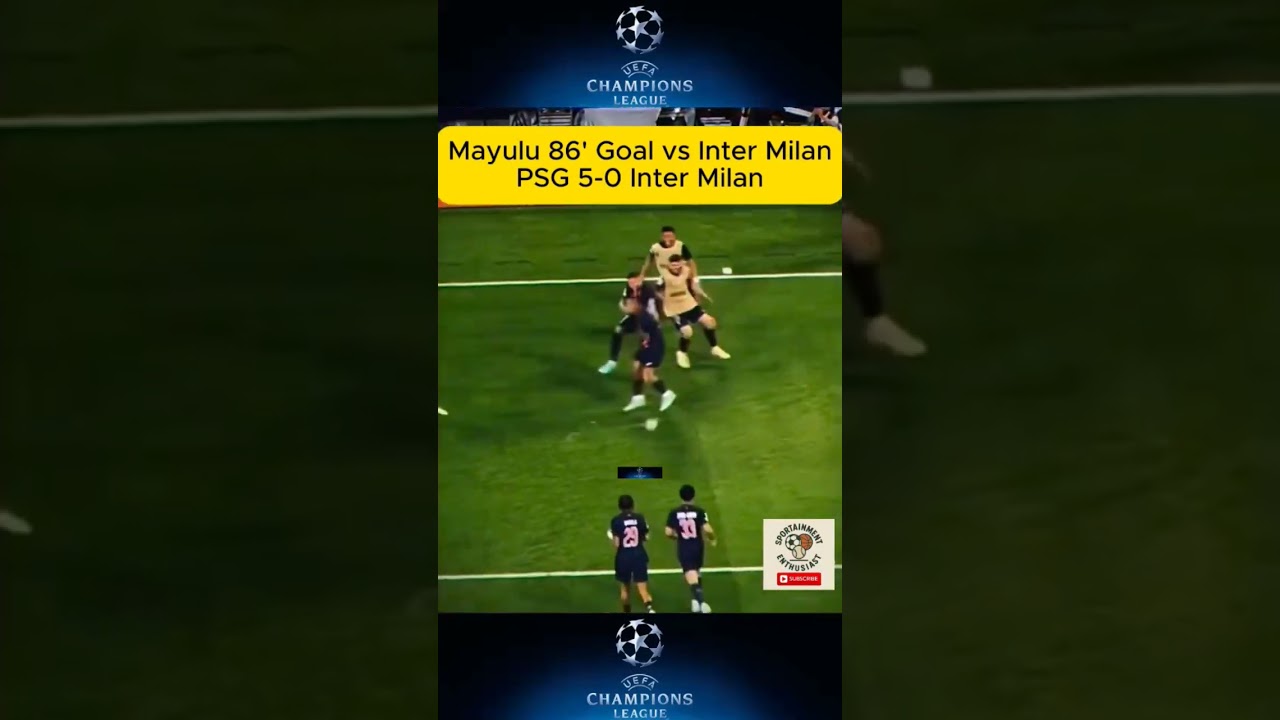 Mayulu 86' Goal (PSG) vs Inter Milan | Final UCL 2024-2025
