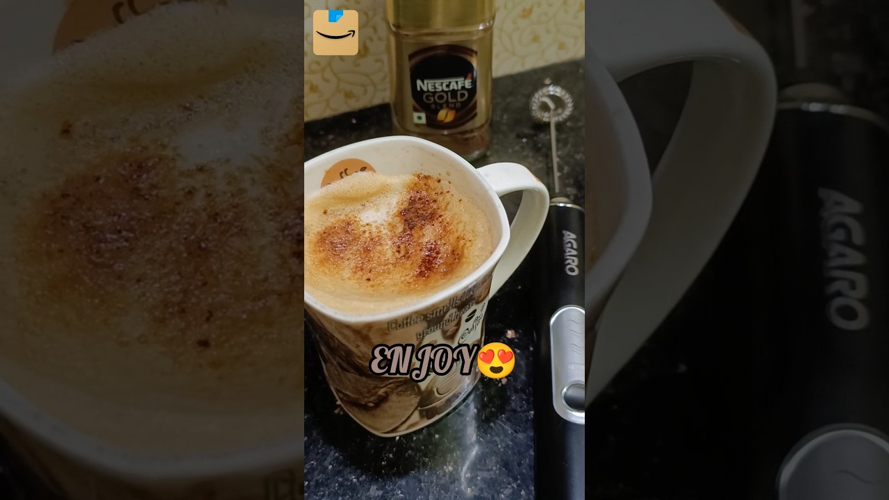 Agaro Milk Frother & Whisk from Amazon☕ #agaro #amazon #coffee  #frothycoffee #asmr #asmrsounds