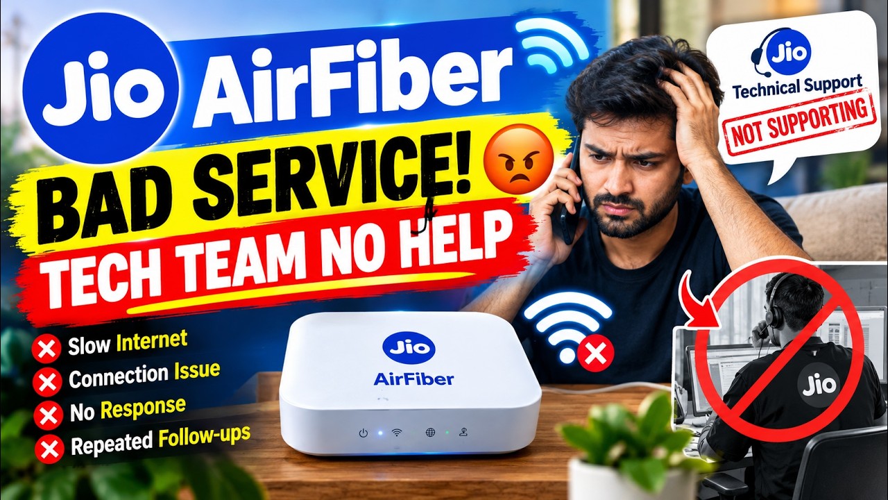 Jio AirFiber Bad Service Experience 😡 | Technical Team Not Supporting | Jio AirFiber Complaint