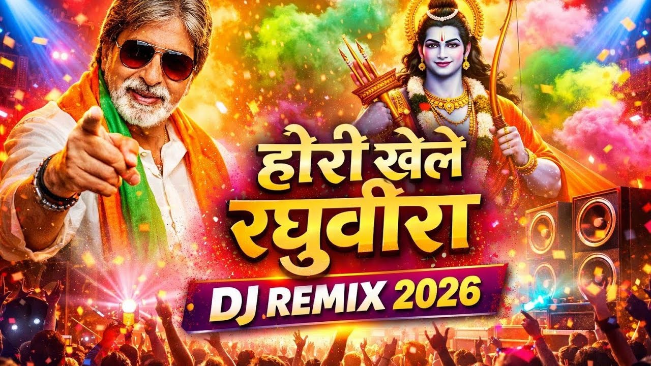 Holi DJ Remix 2026 🔥 HoRi Khele Raghuveera Avadh Me | High Bass Holi Song | Festival Dance Mix