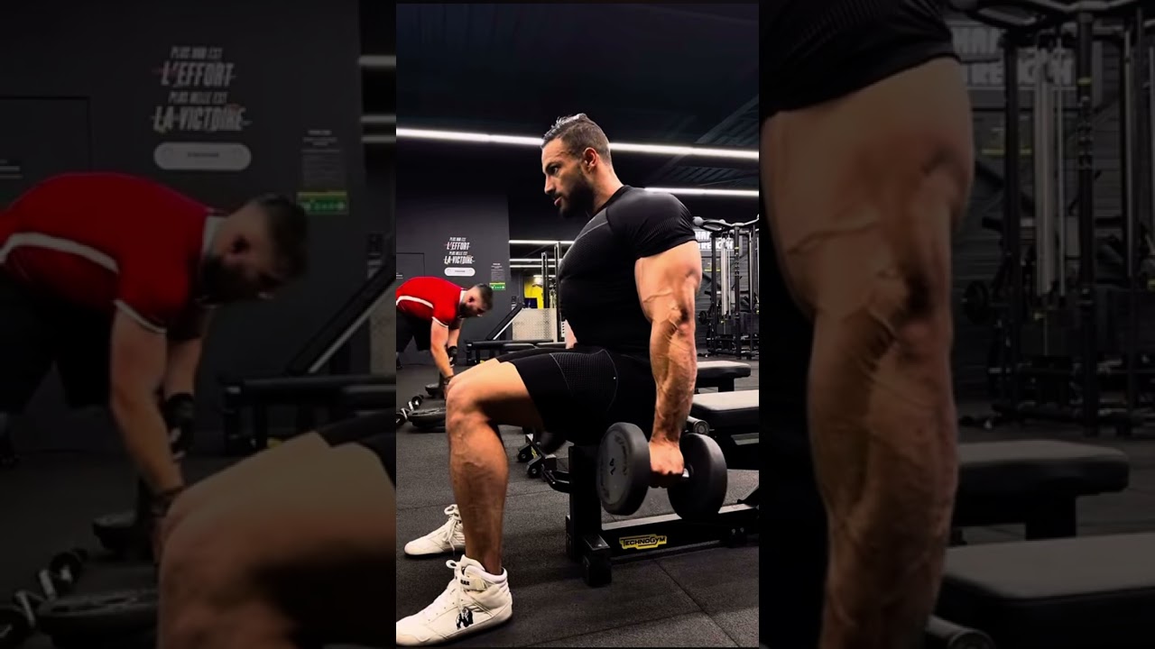 تفجير عضلة بايسبس وترايسبس 🔥#gym #kader #algeria #اكسبلور #oran #motivation