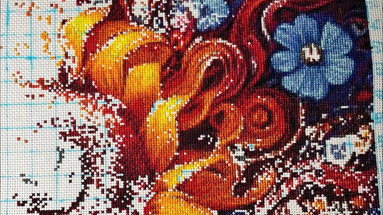 9. Запоздалые крестики декабря#crossstitch #вышивальнаямашина #вышивка #вышивальщицыпоймут #крестики