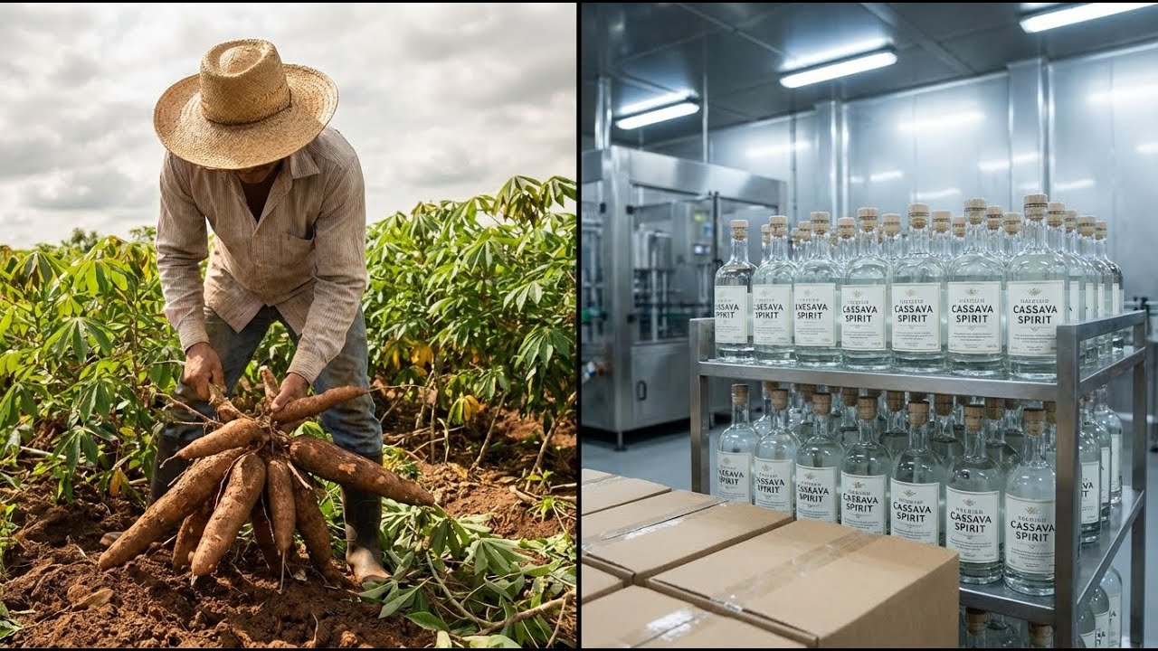 INSIDE This Cassava Liquor Factory 😲 How Tons of Roots Become Premium Liquor Every Day!