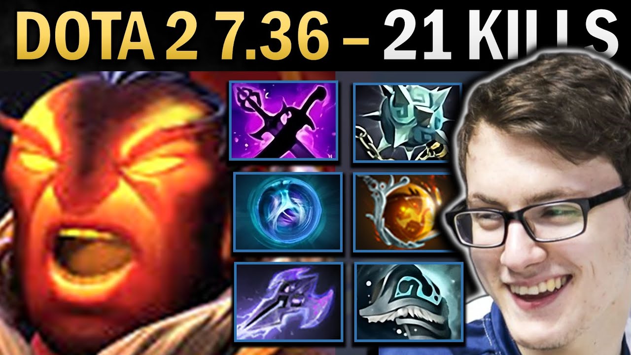 Ember Spirit Gameplay Miracle with 21 Kills and Mage - Dota 2 7.36