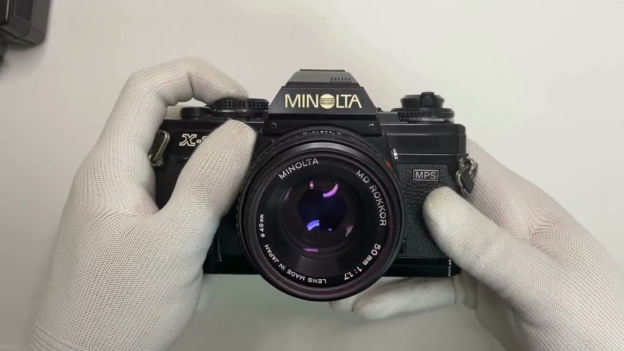 Minolta X-700 Black SLR Camera MD 50mm f/1.7 Lens Auto 280 JAPAN [Near Mint] #Minolta #camera #japan