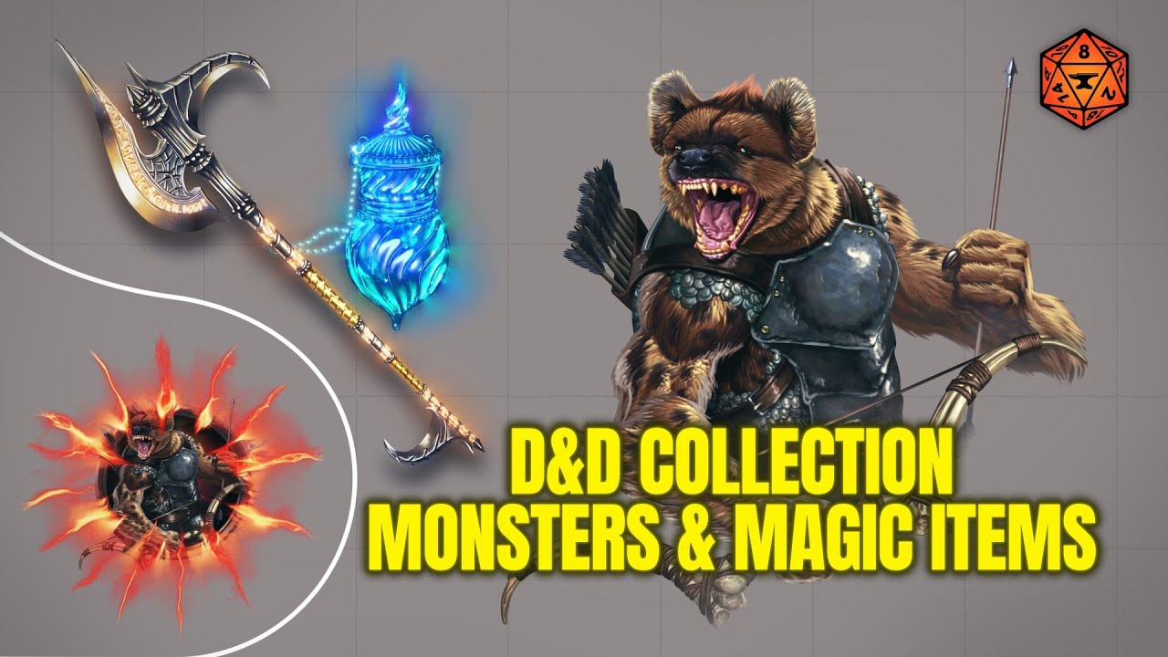 Boss Loot Collection | Gnoll Monster and Magic Items with Animations and Sound | Foundry VTT