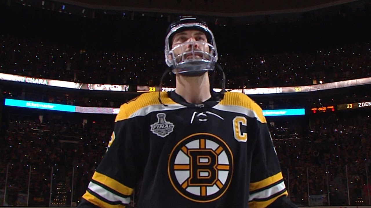 Zdeno Chara receives rousing ovation from Boston crowd prior to Game 5