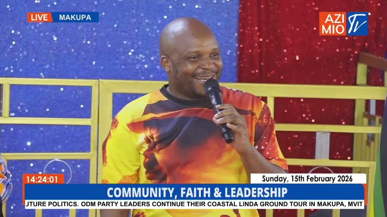WATCH: ODM Leaders PRESENT Themselves Before Makupa Residents, During Church Service in Mombasa