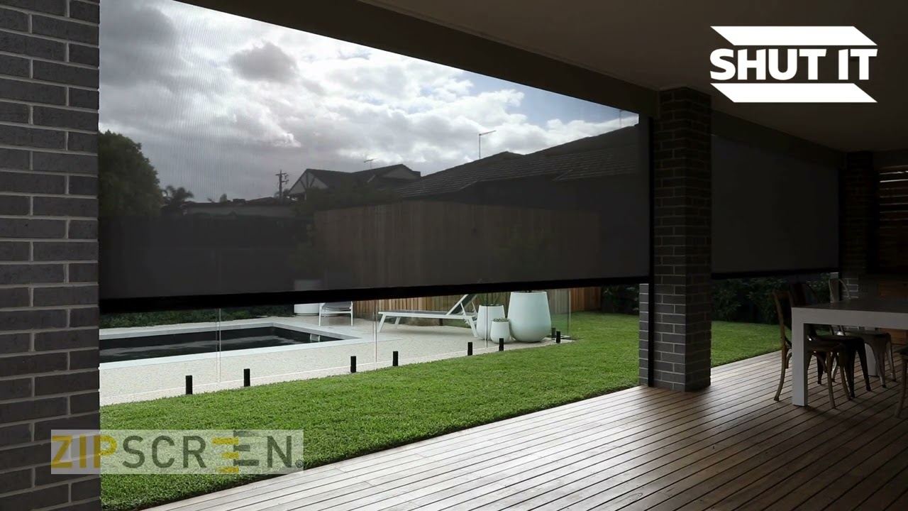 Motorised Zipscreen Outdoor Blinds In Brisbane