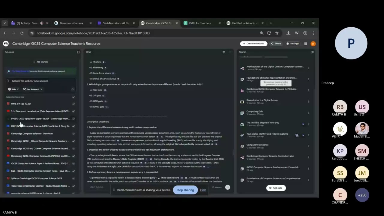 Gamma AI and NotebookLM by Ms Ramya