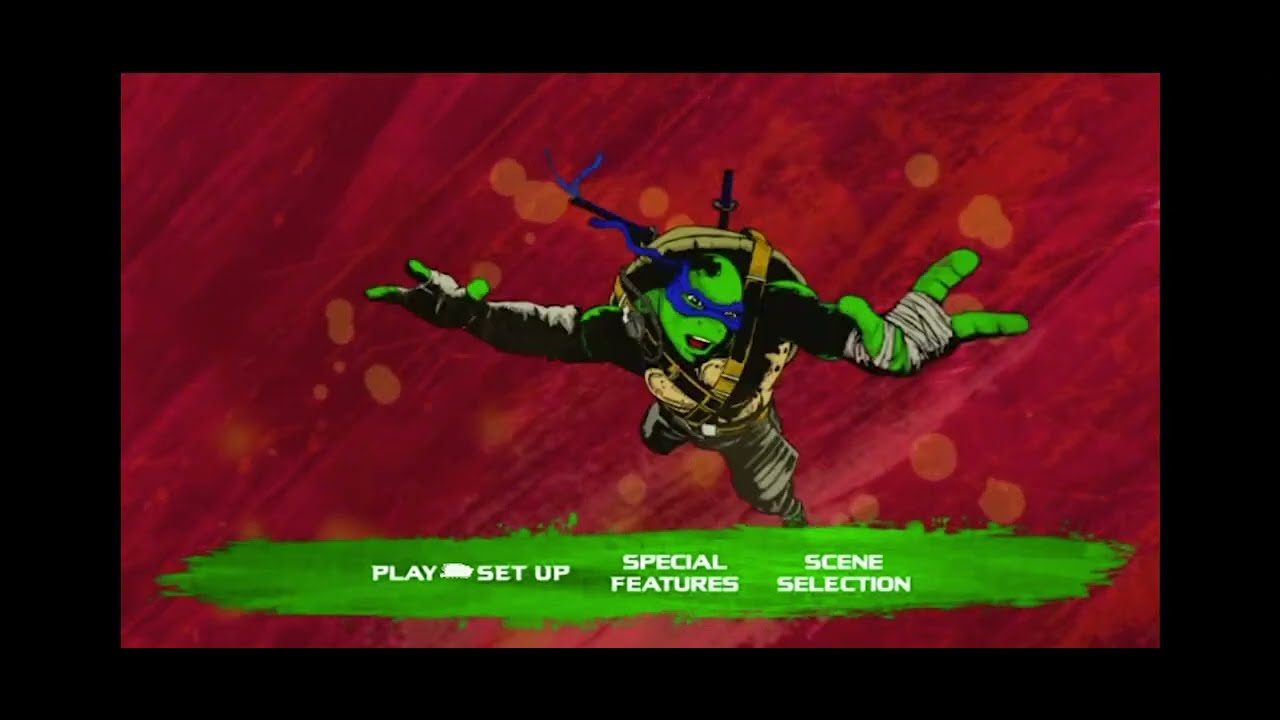 Teenage Mutant Ninja Turtles: Out of the Shadows (2016) - Dvd Menu Walkthrough
