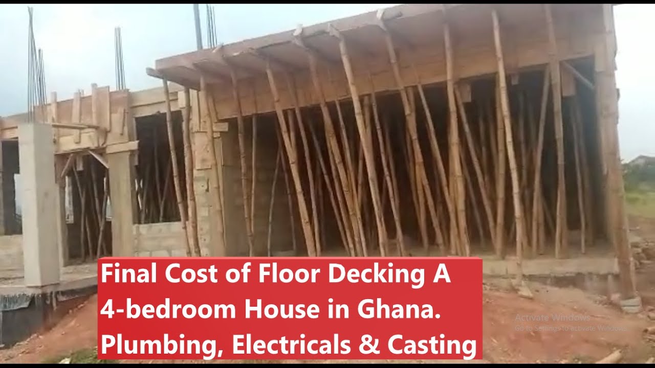 Building in Ghana | Total Cost of Floor Decking A 4-bedroom House | #ghana #dreamhome