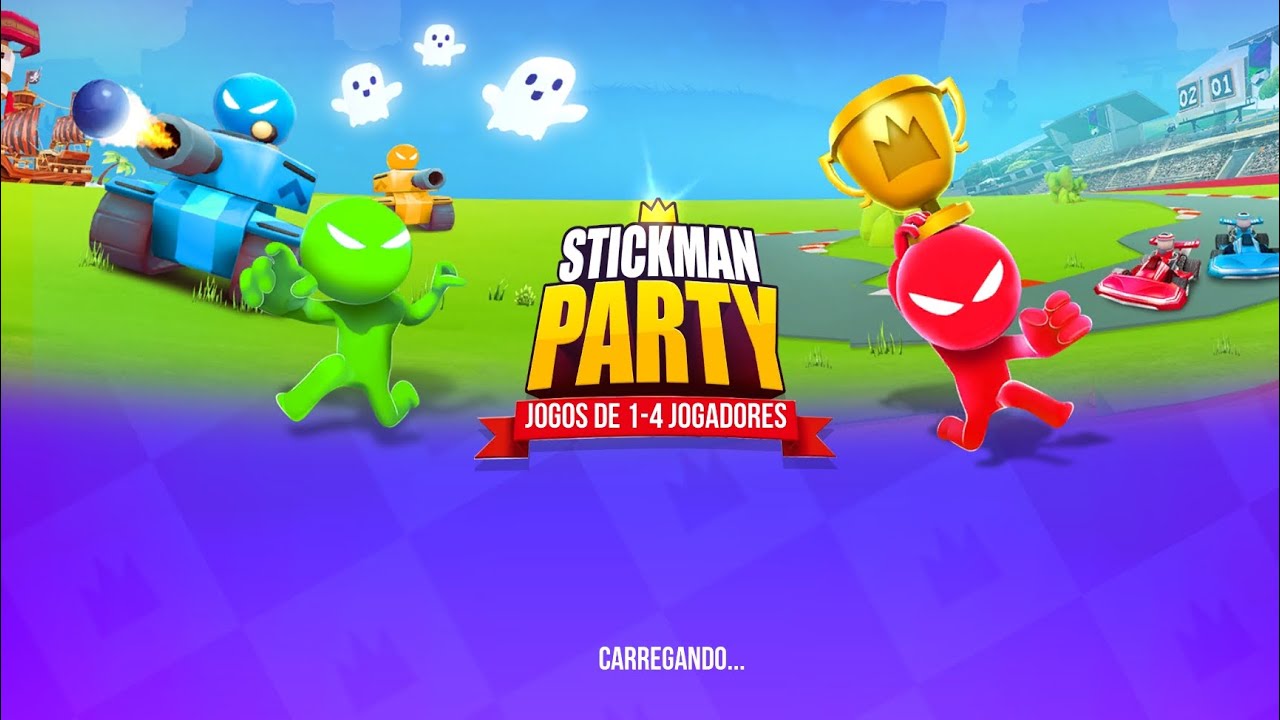 Jogando stickman party com meus irmãos 👌😄