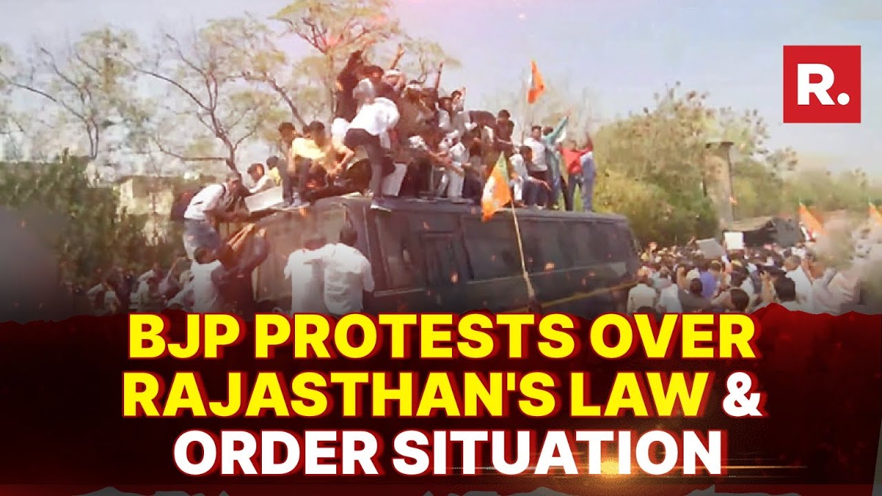 BJP's Raipur Protest: Rajasthan Government Under Fire for Law & Order