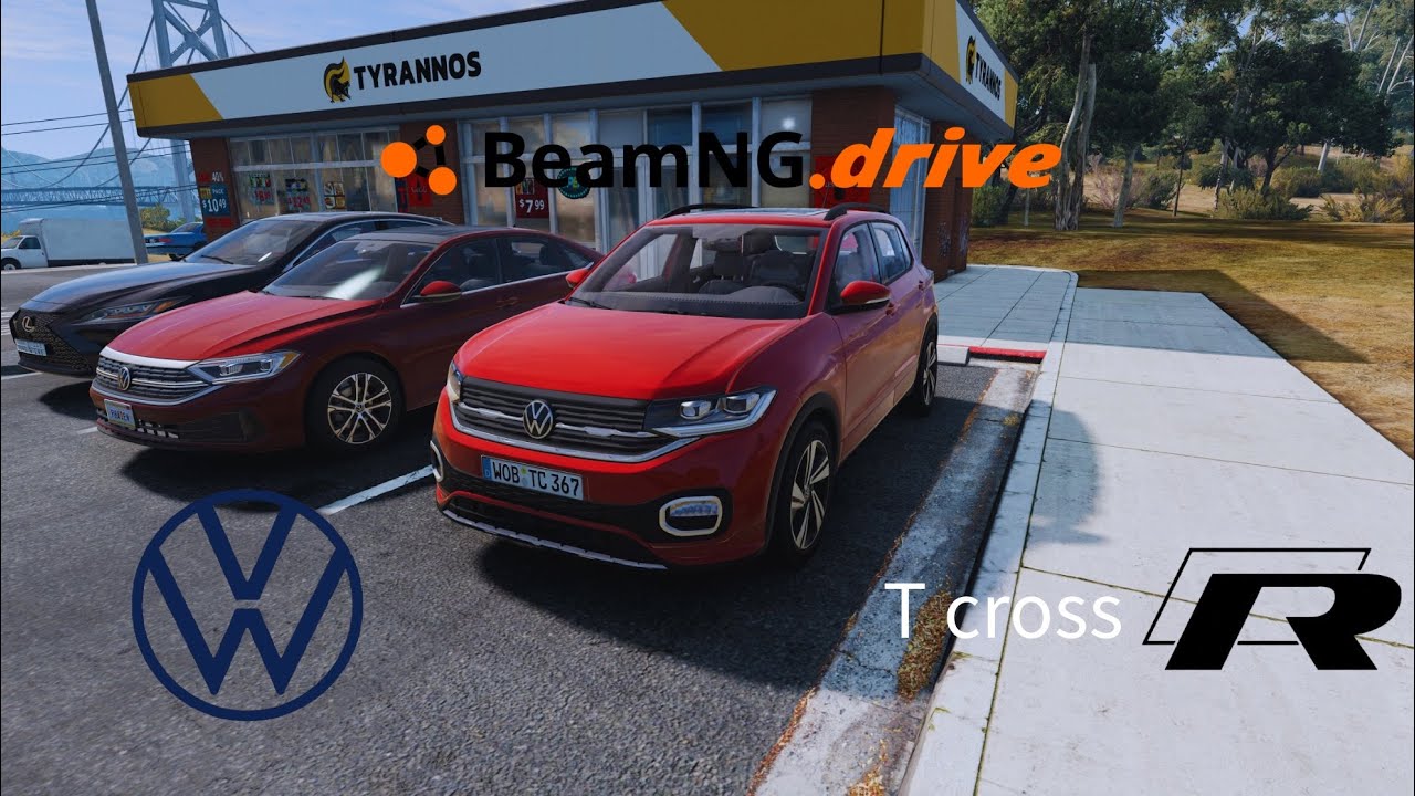 Driving the vw t-cross in BeamNG