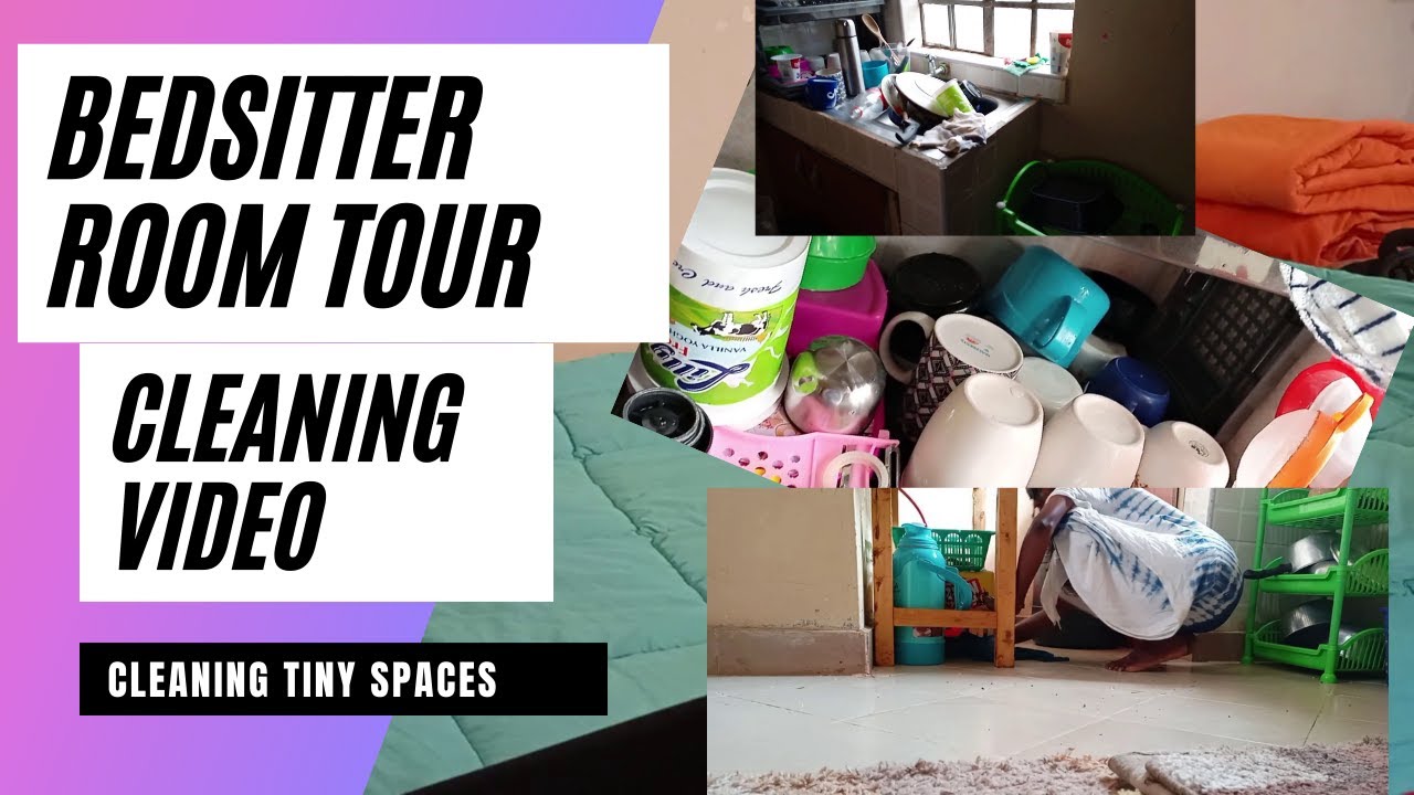 Clean my Bedssitter room with me/ Bedsitter House Tour/Tiny Living Spaces/Wathoni Iguanya