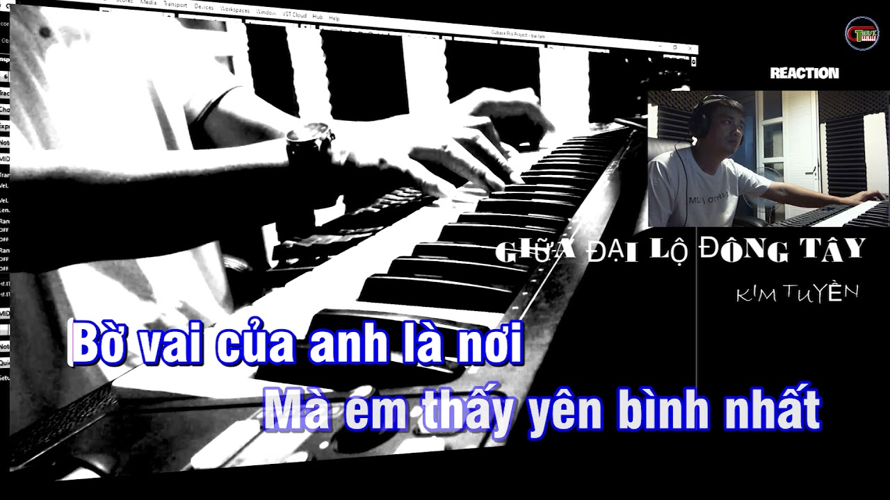 GIỮA ĐẠI LỘ ĐÔNG TÂY  KARAOKE  TONE NỮ CHUẨN