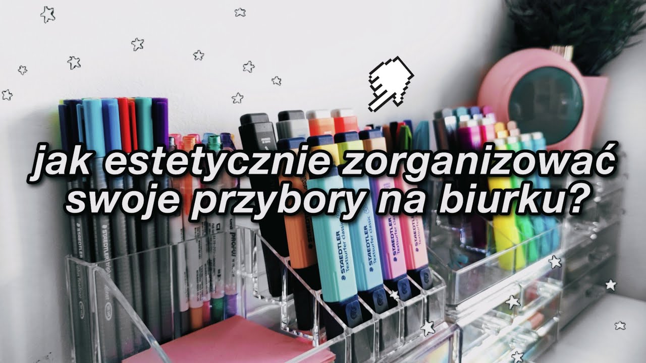 ✨ Jak zorganizować swoje przybory szkolne na biurku? ✨Aesthetic desk tour, organizacja biurka 📚