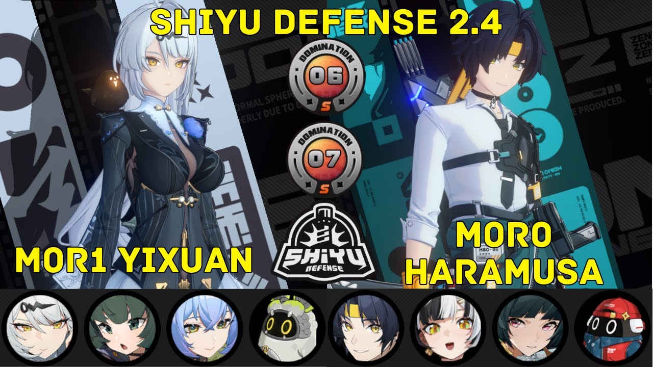 Yixuan and Haramusa | The Last Shiyu Defense Node 6-7 S-rank Clear | Zenless Zone Zero 2.4