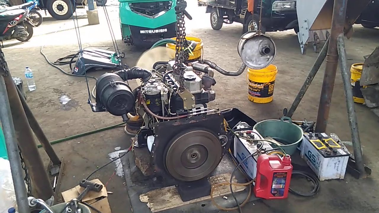 Tes sound engine s4s forklift mitsubishi grendia 3 ton