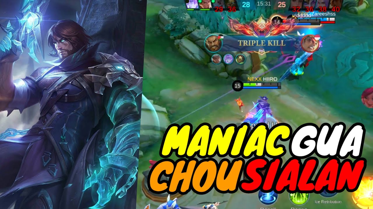 DASAR CHOU SIALAN! MANIAC GUA MALAH DISAMPAH | ROGER GAMEPLAY - MOBILE LEGEND
