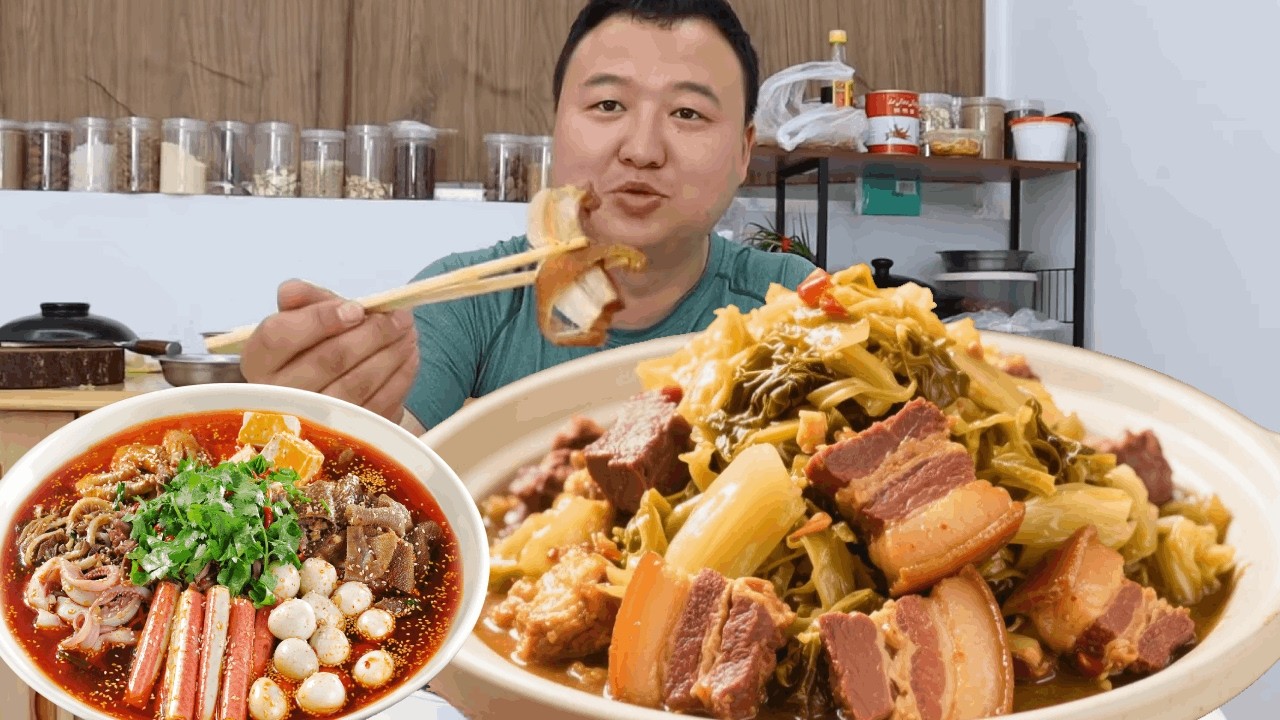 Ah Qiang makes sauerkraut and pork belly that's so tender and melts in your mouth!
