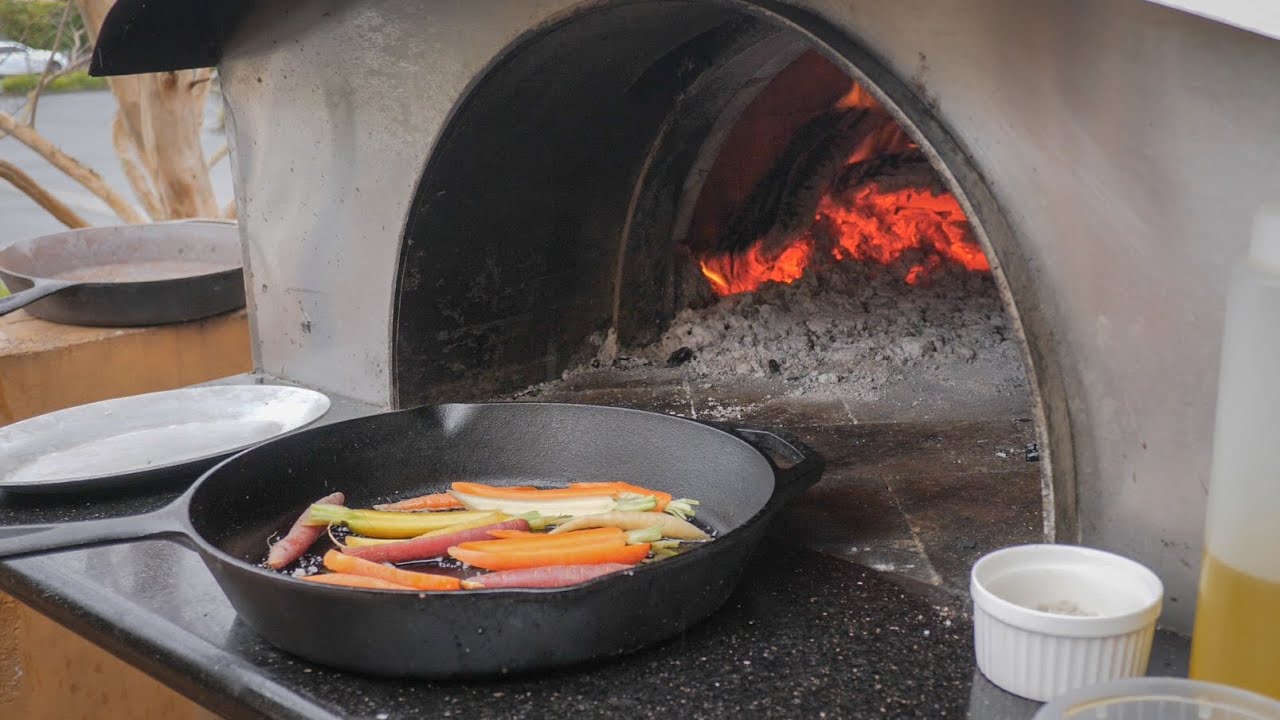 Honey Roasted Carrots in Wood Fired Oven