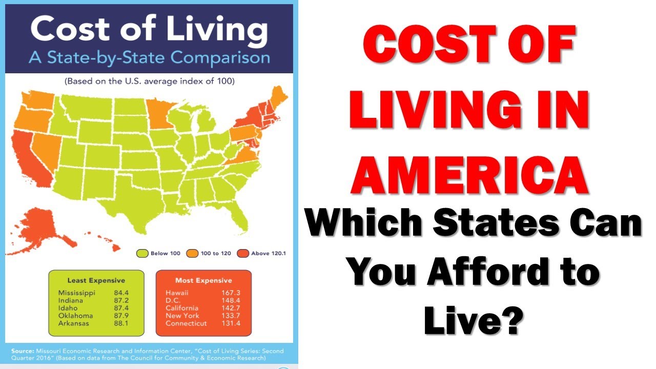 Cost of living in America: Which states should you live? Which states can you afford to live?